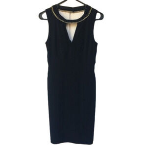 𝅺BISOU Bisou Gold Chain Dress